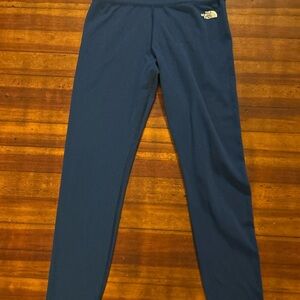 The North Face Blue Slim Fit Performance Cropped Leggings Women's Size Medium